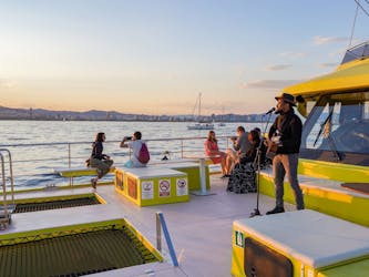 Barcelona eco-catamaran tour at sunset with live music
